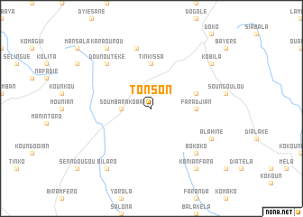 map of Tonson