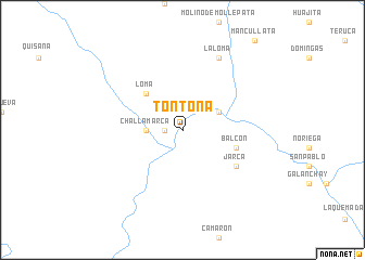 map of Tontona