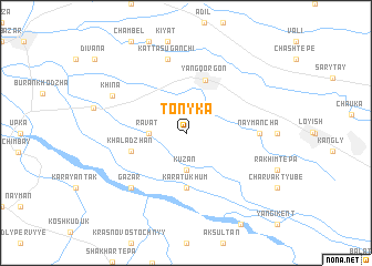 map of Tonyka