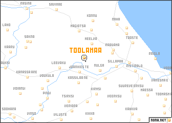 map of Toolamaa