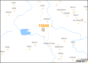 map of Tooma