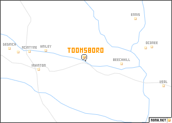 map of Toomsboro