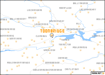 map of Toon Bridge