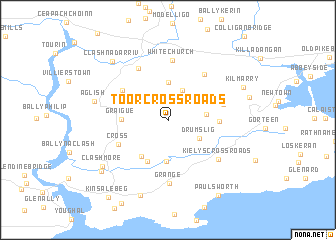 map of Toor Cross Roads