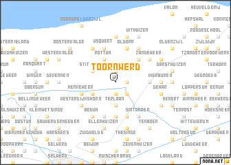 map of Toornwerd