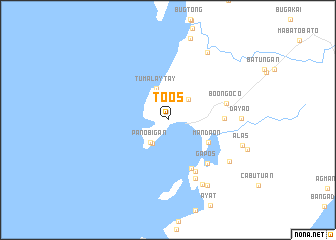 map of Toos