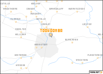 map of Toowoomba