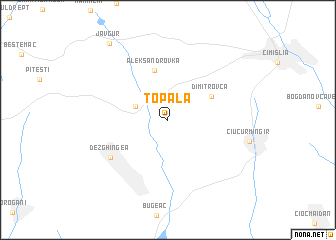 map of Topala