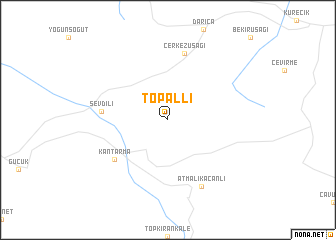 map of Topallı