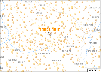 map of Topalovići