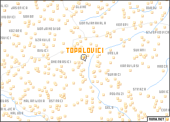 map of Topalovići