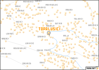 map of Topalušići
