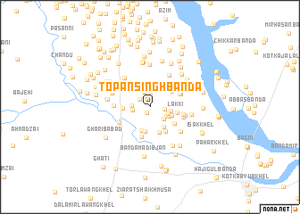 map of Topan Singh Bānda