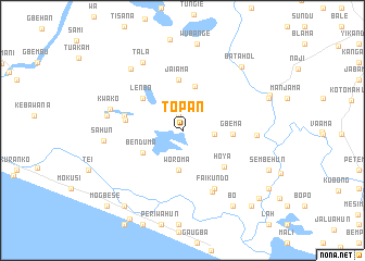 map of Topan