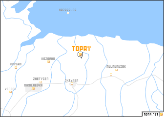 map of Topay