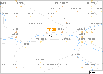 map of Ţopa