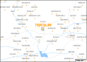 map of Topçular