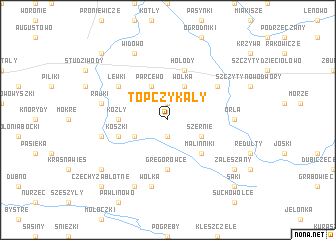 map of Topczykały