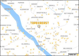 map of Topeka East