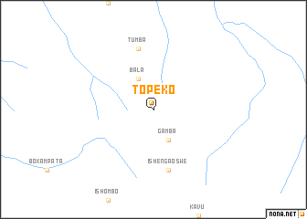 map of Topeko