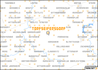 map of Topfseifersdorf