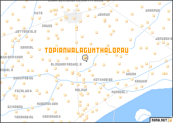 map of Topiānwāla Gum Thalo Rāu