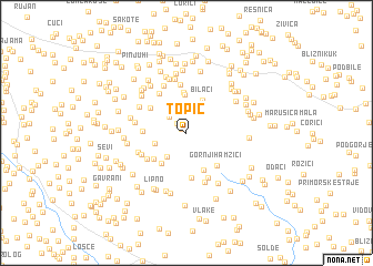 map of Topić