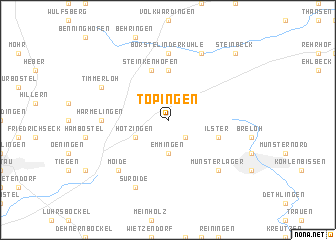 map of Töpingen