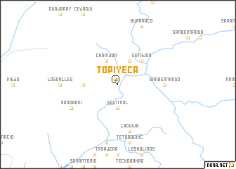 map of Topiyeca