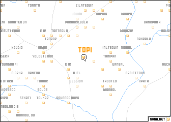 map of Topi