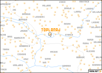 map of Toplanaj