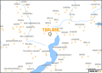 map of Toplanë