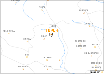 map of Topla