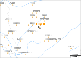 map of Topla