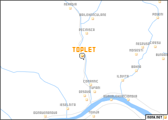 map of Topleţ