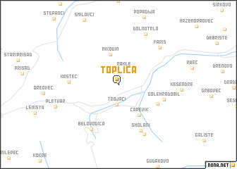 map of Toplica