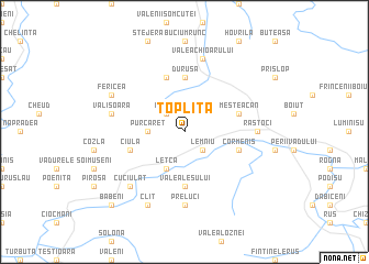 map of Topliţa