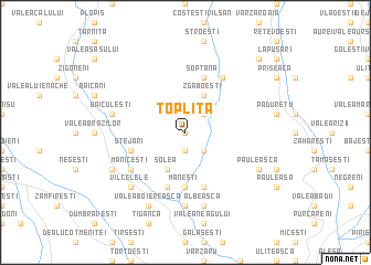 map of Topliţa