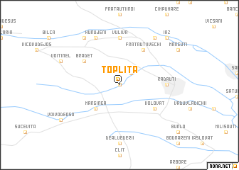 map of Topliţa