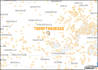 map of Top of the Wedge