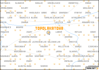 map of Topola Katowa