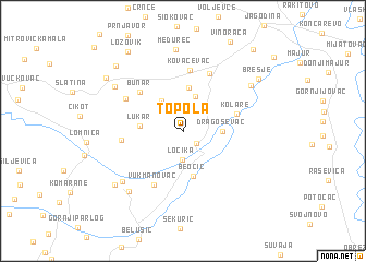 map of Topola