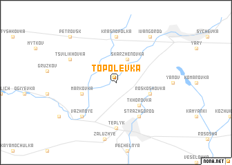 map of Topolëvka