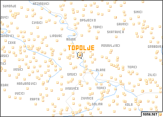 map of Topolje