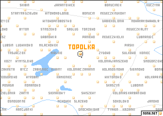 map of Topólka
