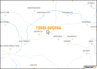 map of Topolovgrad