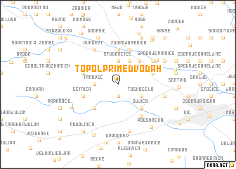 map of Topol pri Medvodah