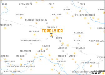 map of Topolšica