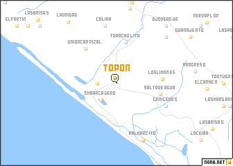 map of Topón