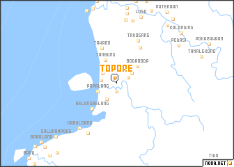 map of Topore